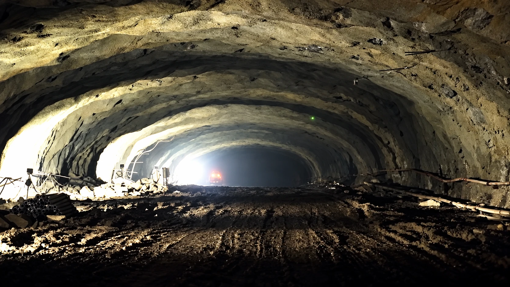 A finished length of the tunnel