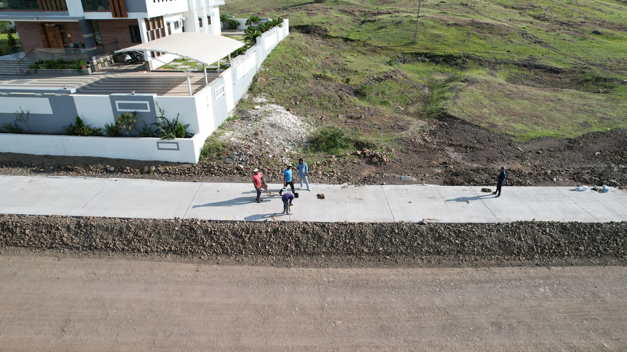 Roadside drainage and the adjoining properties